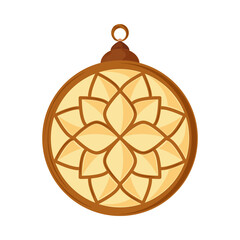 Sticker - arabic lamp ornament