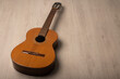 © Neil Currie - Classical guitar on a plain background with copy space