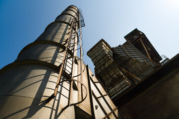 Abandoned buildings in Dolni Vitkovice industrial area, Ostrava, Czech Republic