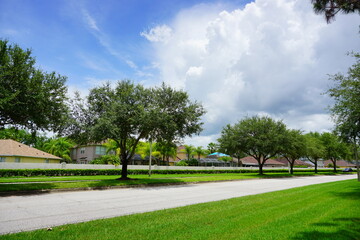 Poster - Florida thunder storm and dark cloud