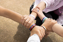 Lgtbiq  Hand Bracelet Costa Rica Pride Month.  
Rainbow Hand Bracelet For People LGTBIQ 