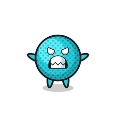 Sticker - wrathful expression of the spiky ball mascot character