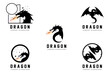 Dragon Logo Design, Chinese belief legend animal illustration