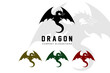Dragon Logo Design, Chinese belief legend animal illustration