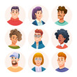 © YG Studio - People avatar characters collection. Men and women avatars in cartoon style