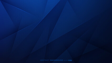 dark blue abstract background with triangle, lines stripe and light composition