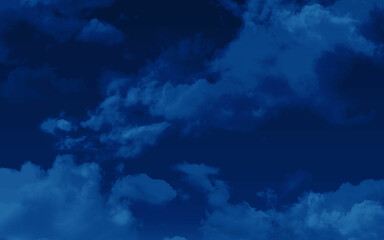 Wall Mural - blue sky with clouds