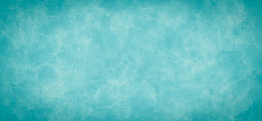 Poster - Abstract teal color with brush watercolor background