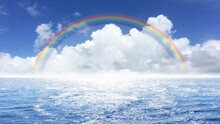 虹を超えて行こう！晴れ渡る海の向こうへ