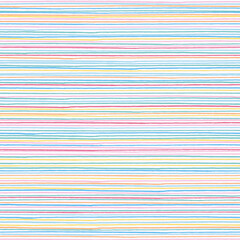 Poster - Seamless pattern with color hand drawn lines. Vector illustration