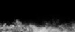 Leinwandbild Motiv Abstract smoke texture frame over black background. Fog in the darkness. Natural pattern.