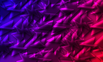 Wall Mural - Abstract purple background with stars .