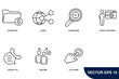 call to action icons set . call to action pack symbol vector elements for infographic web