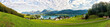 canvas print picture - Blick auf den Wolfgangsee im Salzkammergut, Österreich