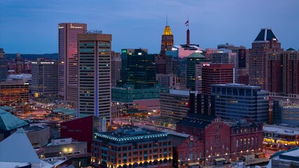 Fototapete - Baltimore timelapse
