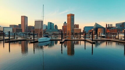 Fototapete - Baltimore cityscape
