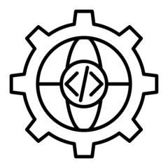 Business,SEO and Marketing. Web Development vector icon illustration