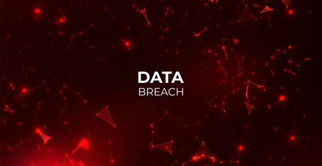 Abstract Technology Binary Code Dark Red Background