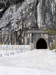 Wall Mural - very nice view of marble quarry in carrara , itay