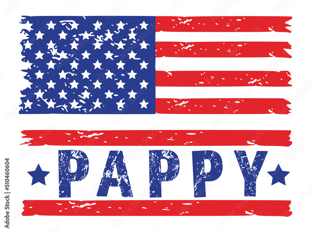 Vector de Stock PAPPY svg, pappy flag svg png, pappy dad svg, USA Flag ...