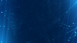 © Papapig - Abstract blue polygon tech network with connect technology background. Abstract dots and lines texture background. 3d rendering.