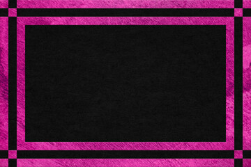 Wall Mural - lavender stone textured, modern geometric frame. black paper texture.