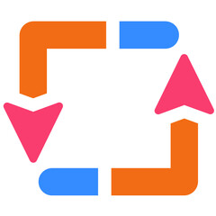 Sticker - Arrow, loop, repeat icon