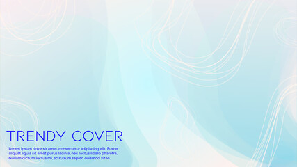 Abstract Futuristic Vector Background with Liquid  Shapes and Lines. Modern Colorful Gradient Wallpaper. Trendy Digital Design for Your Poster, Banner, Template, Web Page.