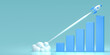 © Celt Studio - reactive rapid growth of economic indicators. economic and financial growth. Growth chart web banner. Data analysis. Financial data concept. Bar chart and growing up