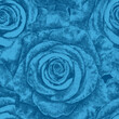 Seamless blue roses pattern