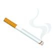 Cigarette no smoking vector illustration