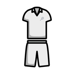 Wall Mural - Tennis Man Uniform Icon