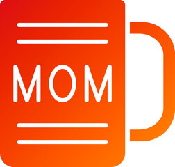 Wall Mural - MOM Mug Icon Style