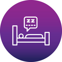 Wall Mural - Sleep Icon