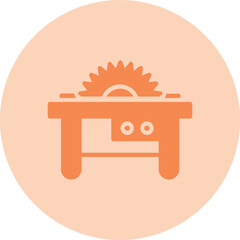 Canvas Print - Table Saw Icon