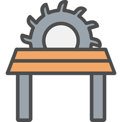 Canvas Print - Table Saw Icon