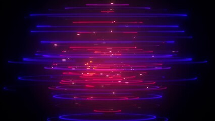 Wall Mural - abstract cylinder lines flowing background loop/ 4k animation of an abstract wallpaper technology ba