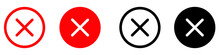 Cancel Vector Icon Set. Delete Illustration Sign Collection. Reject Symbol.