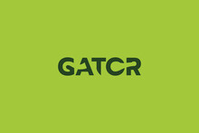 Gator Logo With Gator Lettering And Hidden Alligator Between The Letters.