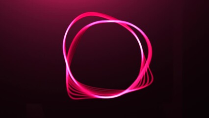 Wall Mural - circle with wave edges. motion. stylish minimalistic equalizer in shape of circle. circle vibrates a