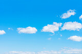 Fototapeta Na sufit - Blue Sky with white clouds. Air natural background