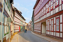 The Old Narrow Streets Of Wernigerode, Germany