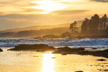 Canvas Print - Ocean sunset