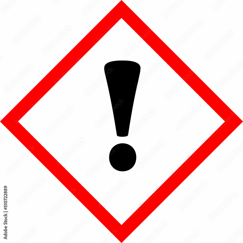 GHS07 Signo De Exclamaci n Irritante rombo Convencional Se al tica 