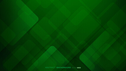 geometric green abstract background. square shapes with lines stripe and light composition