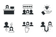 employer branding icons set . employer branding pack symbol vector elements for infographic web