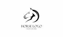 Creative Horse Logo Icon Symbol Vector Design Illustration