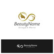 Beauty logo design vector template, Beauty logo concepts illustration.