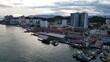 © Aerial Drone Master - Kota Kinabalu, Sabah Malaysia – June 14, 2022: The Waterfront and Esplanade Area of Kota Kinabalu City Centre