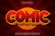 © Maulida - Comic Editable Text Effect 3 Dimension Emboss Comic Style